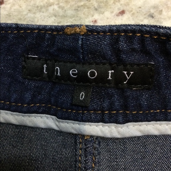 Dark Jean Theory mini skirt - Picture 1 of 10